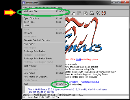 Emacs new file 2